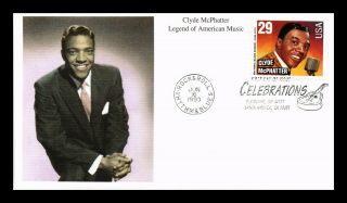Dr Jim Stamps Us American Music Legend Clyde Mcphatter First Day Cover