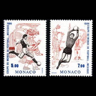 Monaco 1986 - Football World Cup Mexico 86 Soccer - Sc 1532a/b Mnh