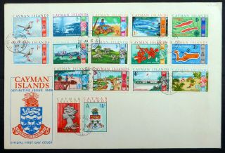 Cayman Islands 1969 To 10/ - On Official Fdc Bm605