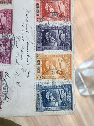 2 Old São Tomé Y Príncipe Portugal Colonial Postal Cover & RPPC Postcard To USA 3