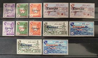 Herm Island Mnh Europa 1961 Overprint Stamps Gb Commonwealth