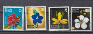 Sri Lanka 1975 Sc 495/8 Flower,  Set Mnh P630