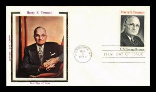 Dr Jim Stamps Us Harry S Truman President Colorano Silk First Day Cover