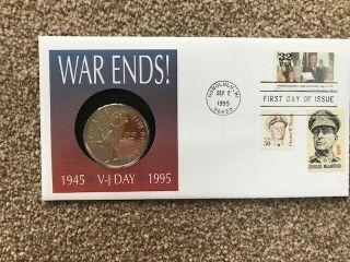 1995 First Day Cover Stamps With $5 Coin War Ends