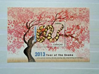 2013 Wildlife Year Of The Snake Sheet Vf Mnh Caribisch Nederland B241.  14 0.  99$