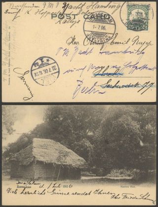 Germany East Africa 1906 - Postcard To Kiel 36917/10