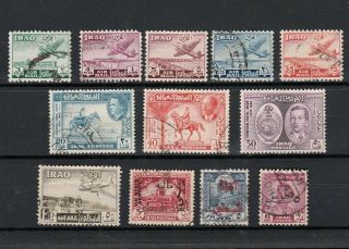 Iraq 1948/49 Selected Stamps Including Aimails,  Upu Set,  Palestine Tax Surcharge