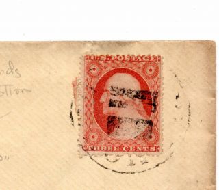US SC 26 3 cent Washington stamp cover Indiana 1861 ID 451 2