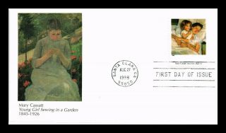 Dr Jim Stamps Us Mary Cassatt Four Centuries American Art Fdc Cover