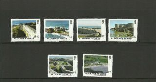 Alderney 2015 Alderney Forts Set Mnh - Issued 22nd July