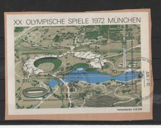 GERMANY,  1972 ' OLYMPIC GAMES.  MUNICH ' MS1625 MNH,  CAT VAL £8.  00, 2