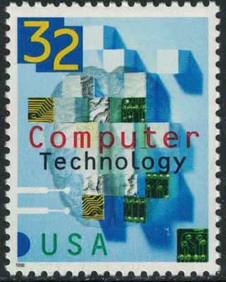 Scott 3106 - Computer Technology - Mnh 32c 1996 - Stamp