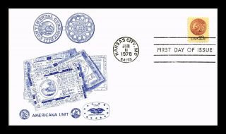 Dr Jim Stamps Us Indian Head Penny First Day Cover Kansas City