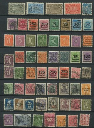 German Reich : Large Lot With Early Stamps - And