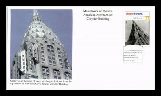 Dr Jim Stamps Us Chrysler Building Modern Architecture First Day Cover