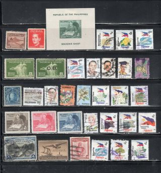 Philippines Asia Stamps Canceled & Hinged Lot 55418