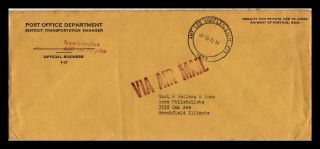 Dr Jim Stamps Us District Transportation Post Office Legal Cover Los Angeles