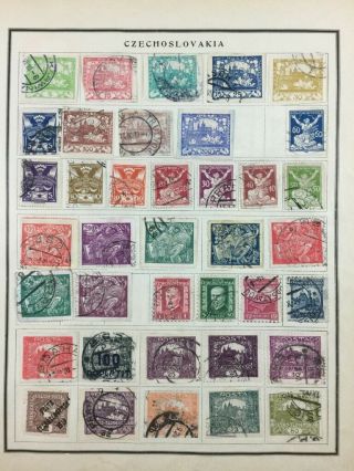 Treasure Coast (tc) Stamps 46,  Pages Of Old Czechoslovakia Postage Stamps 742