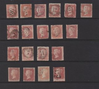 Lot:31090 Gb Qv 1d Red Penny Star Selection Of Stock