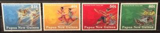 Papua Guinea 1991 Set 4 Stamps Sth Pacific Games Stamps (b11 - 1f)