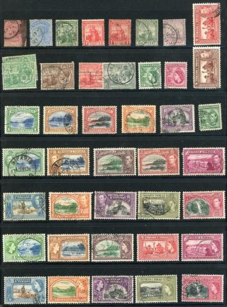 Trinidad & Tobago Qv - Qeii Selection Of 41 Stamps,  Look
