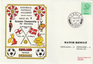 21 September 1983 England V Denmark European Championship Dawn Football Cover