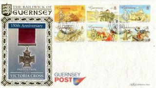 Benham Guernsey Victoria Cross Anniv.  Fdc 16 - 2 - 06 Guernsey Post Office Shs F2