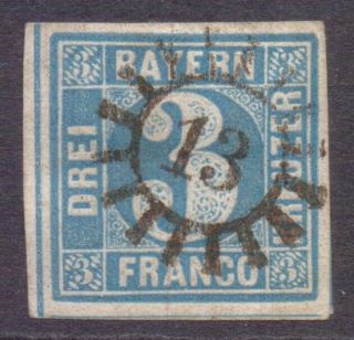 Germany Bavaria Bayern Numeral Postmark / Cancel " 13 " Arnstein