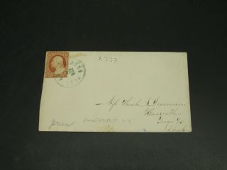 Usa 1861 Painted Post Ny Cover Letter 2337