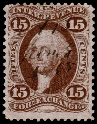 United States Revenue Scott R39c (1862 - 71) F,  Cv $17.  00 W