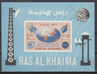 K8 Ras Al Khaima Space Sheet Imperf.  Mnh