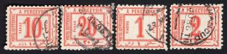 Egypt 1884 Incomplete Set Of Stamps Gibbons D57 - D60 Cv=113£