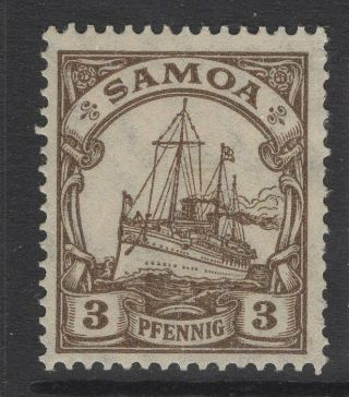 Samoa (german) Sgg20 1919 3pf Brown Mtd