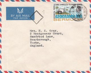 W 3790 Bermuda Oct 1967 Air Cover Uk; Solo 1/6 Cable Wireless Telephony Stamp