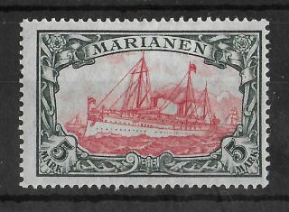 Marianen German Colonies 1916 - 1919 Lh 5 M Michel 21a Cv €50