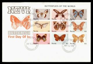 Dr Who 1997 Nevis Butterfly S/s Fdc C134862