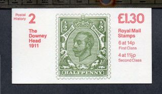 Gb 1981 Fl2a Postal History Series - The Downey Head £1.  30 Booklet
