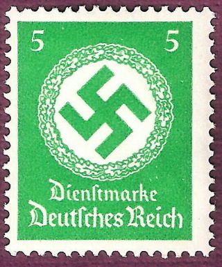 Dr Nazi 3rd Reich Rare Ww2 Wwii Stamp Hitler Swastika Nsdap Waffen Cross Flag St