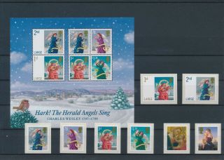 Gx03013 Great Britain Religious Art Christmas Stamps Fine Lot Mnh