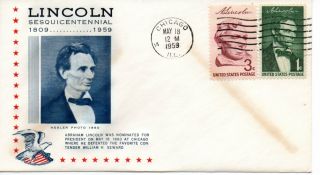 Us Event,  Lincoln Nominated For President,  Lincoln Society Of Philately (7196)