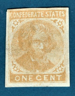[ref:56] Confederate States 1862 Scott Csa114 Mng (has A Thin)