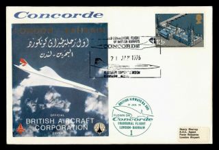 Dr Who 1976 Gb London To Bahrain Concorde First Flight C131495