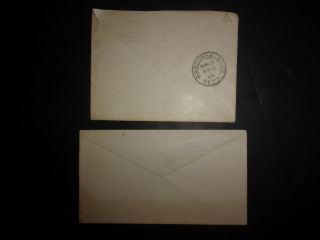 6 US 3 cent green Washington stamp covers 1870s - 1890s ID 1731 5