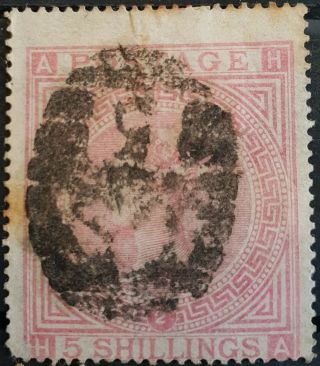 Gb Queen Victoria Five Shillings Rose Stamp 1867 - 1882