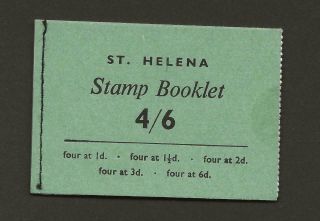 St.  Helena 1962 Sgsb1 4s6d Booklet Complete Cat £55