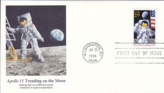 1994,  Apollo 11 Treading On The Moon,  Fleetwood,  Unaddressed,  Fdc (d9783)