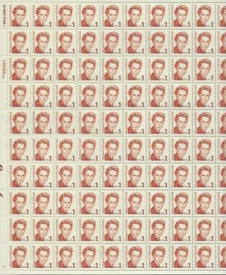 1986 1 Cent Great Americans Issue Full Sheet Of 100 Scott 2168,  Nh