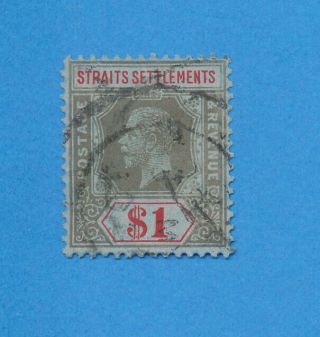 Straits Settlements - Scott 165 - - $1.  00 Value -