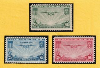 Us Stamp Sc C20 - 22 20 - 50c 1935 Nh Cv$23.  40 2029