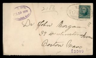 Dr Who 1896 Springfield Ma Registered To Boston Ma 158 E46698